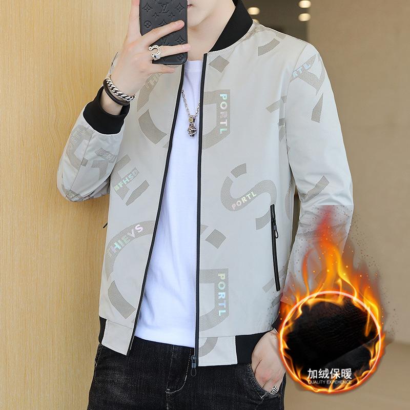 Jacket men's color blocking 2025 autumn and winter new men's youth windproof fashion casual top jacket trend