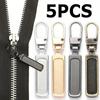 5pcs Removable Zip Head Replacement Metal Zip Head Luggage down Coat Jacket Jeans Repair Universal Zip