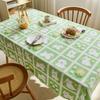 Dining Table Cloth Waterproof And Anti-Scalding Rectangular Light Luxury High-End Flannel Coffee Table Mat Table Mat