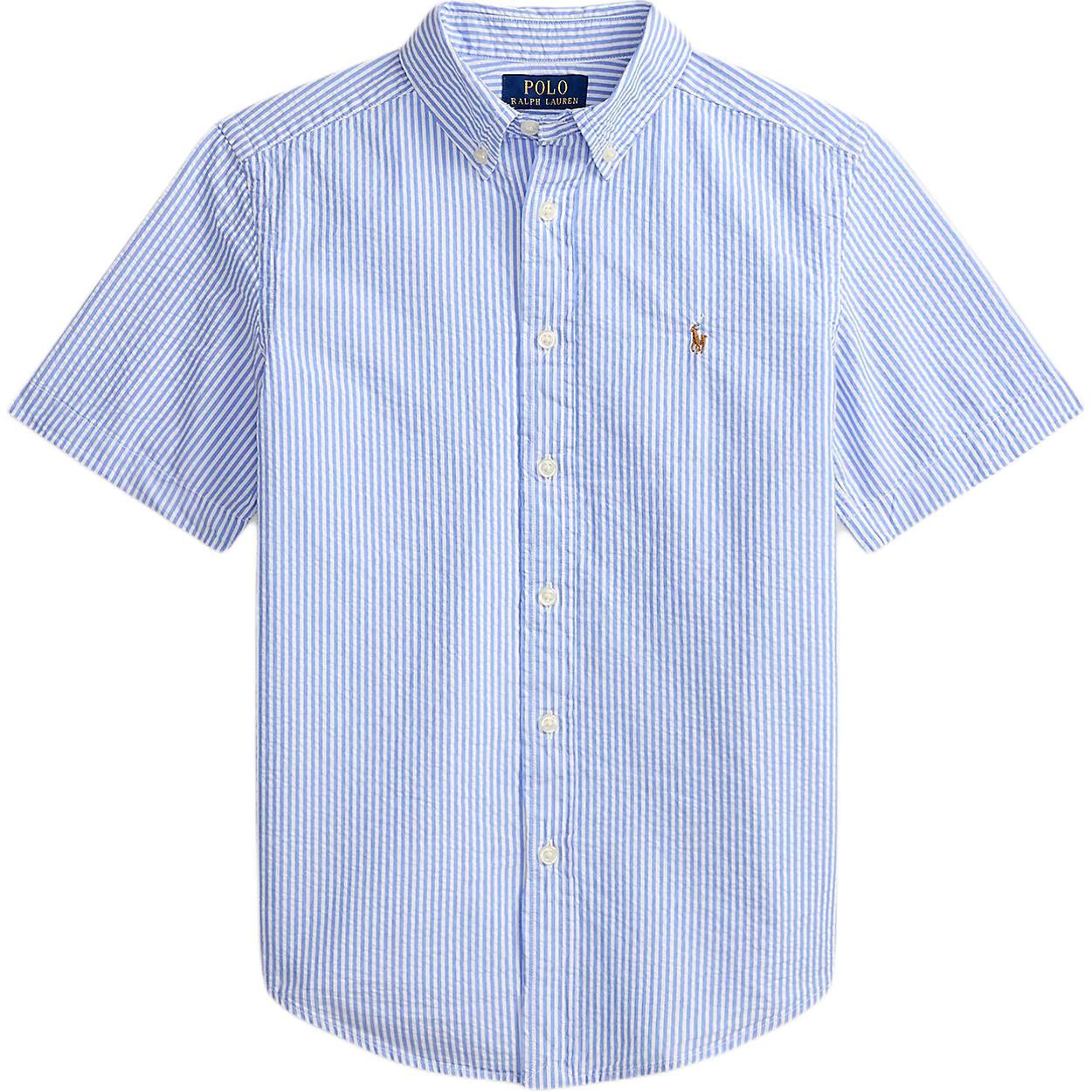 

Polo Ralph Lauren Полосатая рубашка из хлопкового муслина Повседневная рубашка Обычный крой Детские Детские рубашки 323B23252-002 L