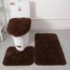 3-teiliges Badezimmermatten-Set für Badezimmer, Seide, Batikmuster, weicher, rutschfester Teppich, Duschteppiche, Toilettendeckelbezug, Fußmatten für den Flur