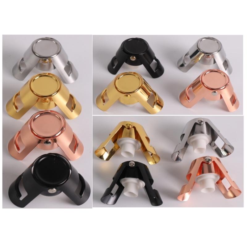 Stainless Steel Champagne Stopper Beverage Bottle Saver Leak Proof Sparkling Wine Preserver Sealing Bottle Tool