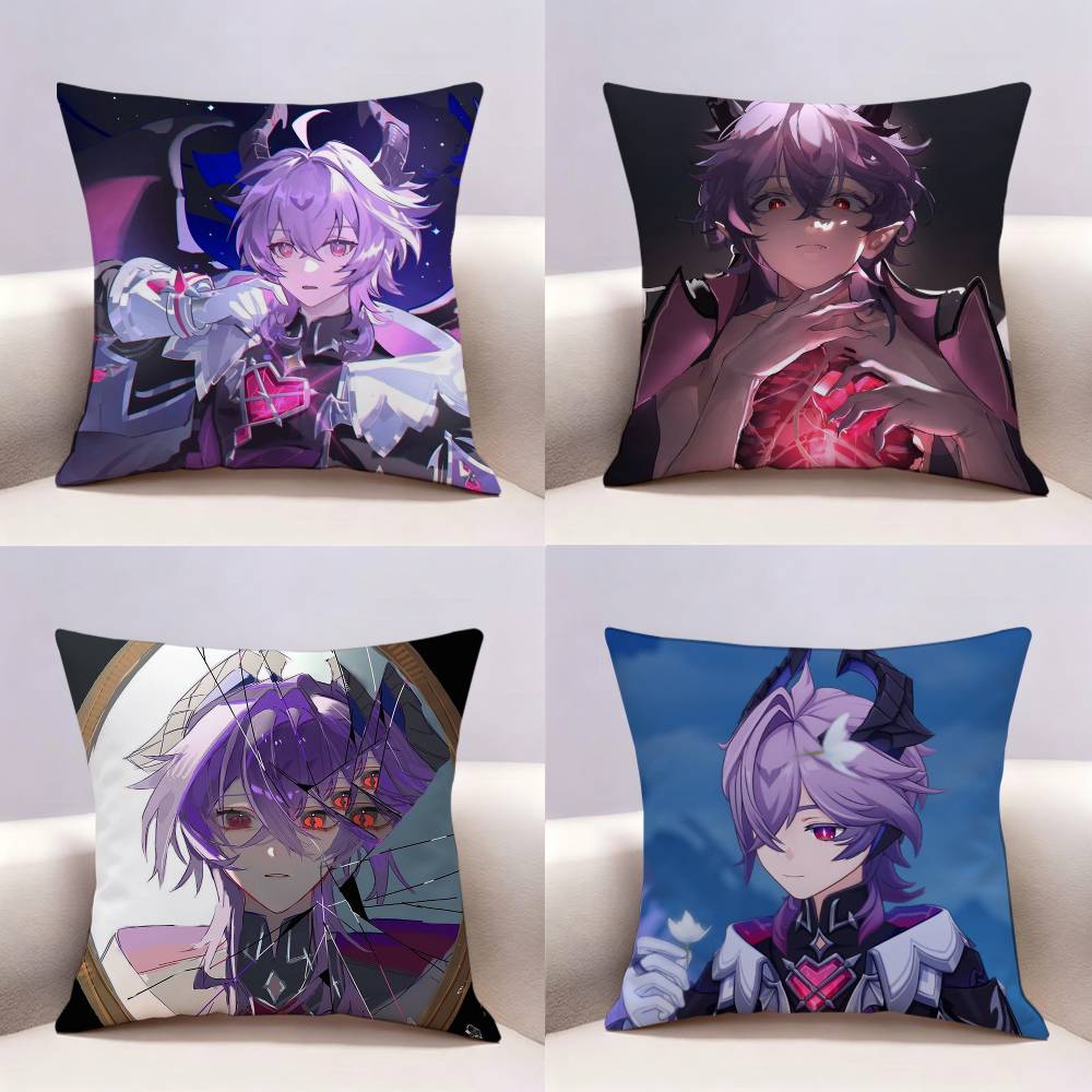 GGenshin Impact Durin Doublesided print Pillow Case Pattern Printed Pillowcase For Living Room Sofa Cushion Cover
