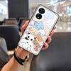 Anti-knock Full Wrap Phone Case For TCL 505/T509K/T5094 Graffiti TPU Phone Pouch Waterproof Silicone Protective Cartoon