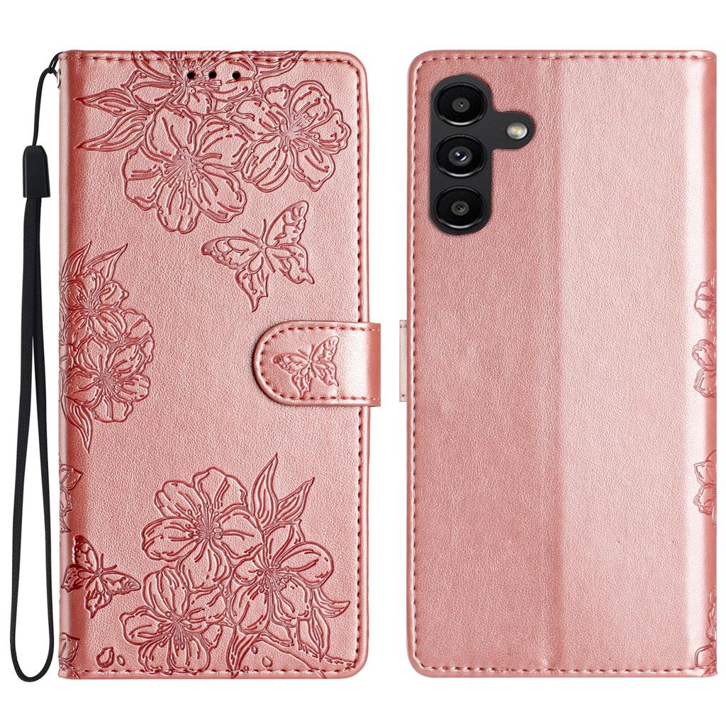 For Samsung Galaxy A34 5G Cell Phone Case PU Leather Imprinted Pattern Wallet Phone Cover