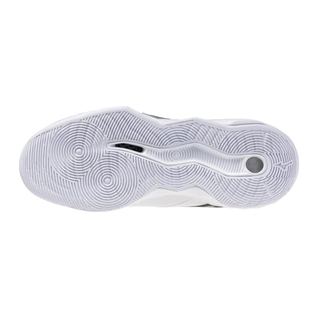 Mizuno Wave Momentum Pro Volleyball White and 2E Shoes, Black, 30.0 cm,