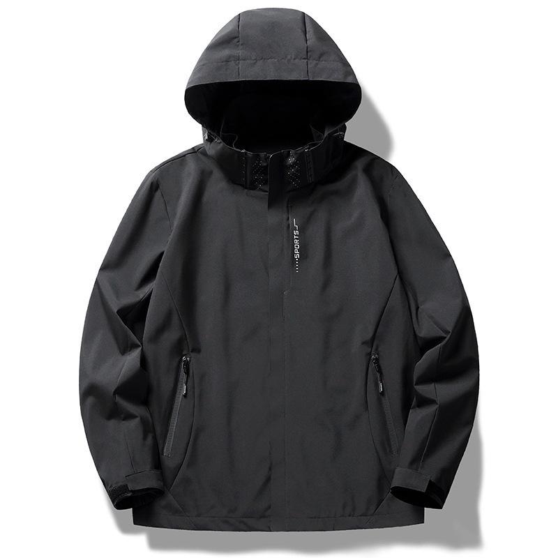 

Unisex Spring/Fall Lightweight Windbreaker: Casual Solid Color Jacket for Couples Medium