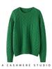 Women's Heavyweight Cashmere Loose Knit Sweater – Autumn/Winter New Style European Design