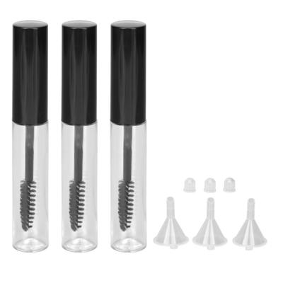 3 Pezzi Tubetto Vuoto per Mascara Applicatore Ciglia Trucco Fai da Te per Casa Contenitore per Siero Crescita Ciglia Flacone con