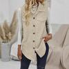 Spring and Autumn Women's Waistcoat, Lapel Cardigan, Casual Commuting Women's Vest