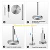 F26C Standing Paper Stand with Sprays Bottle Stainless Steel Tissue Roll Rack Metal Paper Towel Dispenser for Everyday Use