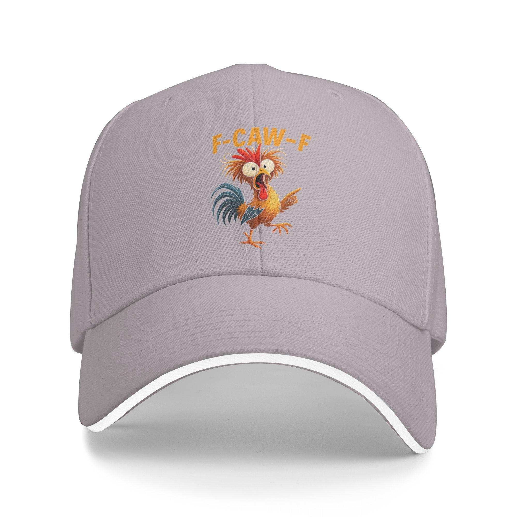 XIXIGO Cap Zomer Casual Baseballpet F Caw F Haan Grappige Vogel Fcawf Kippenfluisteraar Fawk Off Skate Truckerpet Heren Snapback Pet As Picture