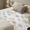 Printed Flannel Blanket - Skin-friendly Soft Plush, Warm Cozy Home Throw, Simple Stylish Design, Ideal for Christmas, Halloween & Daily Leisure Use