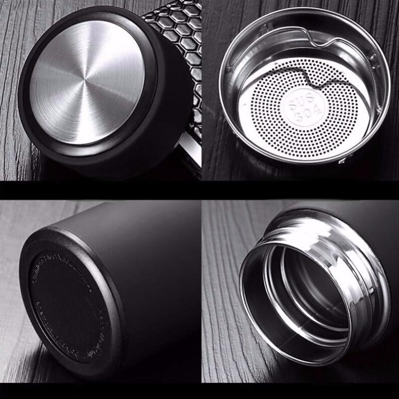 Large Capacity Thermos Cup 500ml Vacuum Flasks Portable Stainless Steel Thermos Cup Water Bottle Travel Tea Mug Office Thermos Cup