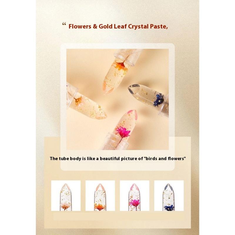 Transparent Moisturizing Jelly Dried Flower Temperature Changing Lipstick Moisturizing Color Changing Lipstick Lipstick