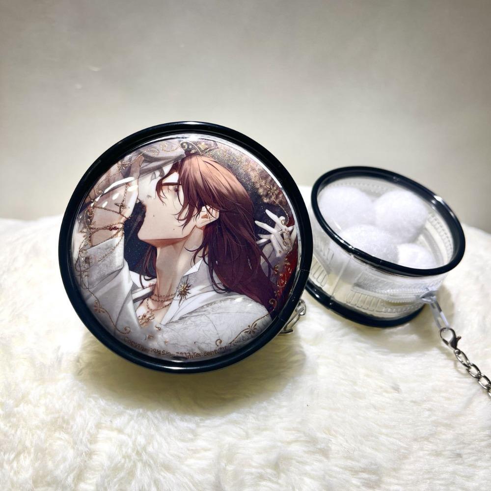 Keyring Round Badge Storage Pouch Protection Case Clear Outdoor Bag Anime Badge Display Bag Gifts