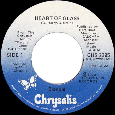 7inch Record BLONDIE  Heart Of Glass CHS2295 Chrysalis 1979 Canada Dance  Electronica Used