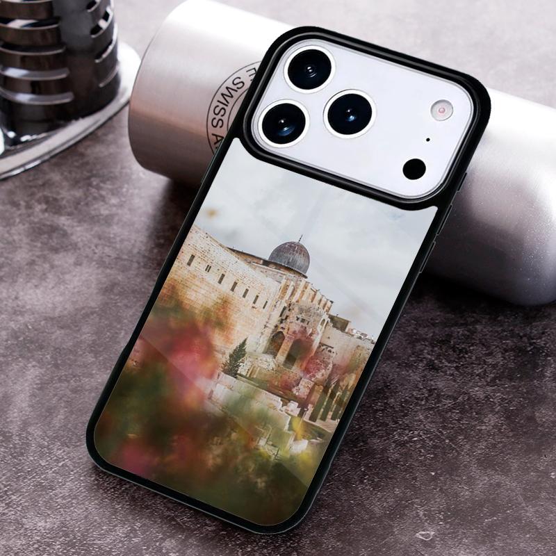 Jerusalem Gebäude Handyhülle für iPhone 17 16 15 Pro Max Air 14 13 12 11 Plus Stoßfeste Hülle