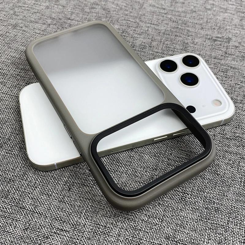 Minimalist Frosted Matte Ultrathin Phone Case for IPhone 17 Pro Max Air Active Touch Camera Button Lens Protect Shockproof Cover