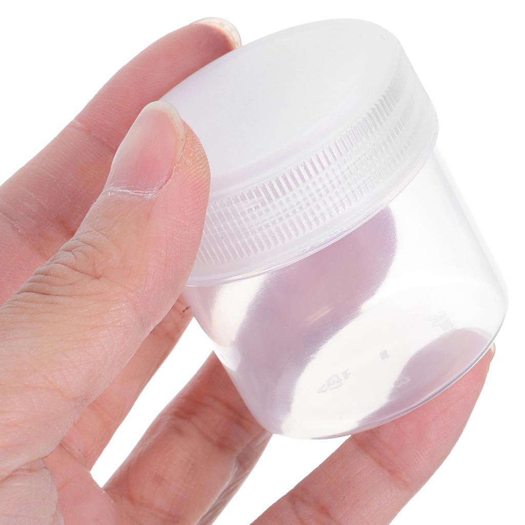 6Pcs Paint Storage Containers with Lids Heavy Duty Plastic Buckets for Pigments Coatings 30Ml Portable Stackable Industrial Use