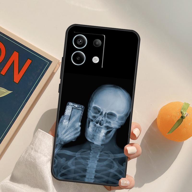 Xray Art Aesthetic Skull Funda For Xiaomi Redmi Note 14 13 Pro 9 10 11 12 9S 10S 11S 12S Redmi 13C 10C 12C 14C Case