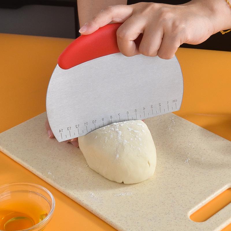 Stainless Steel Dough and Nougat Cutter with Scale