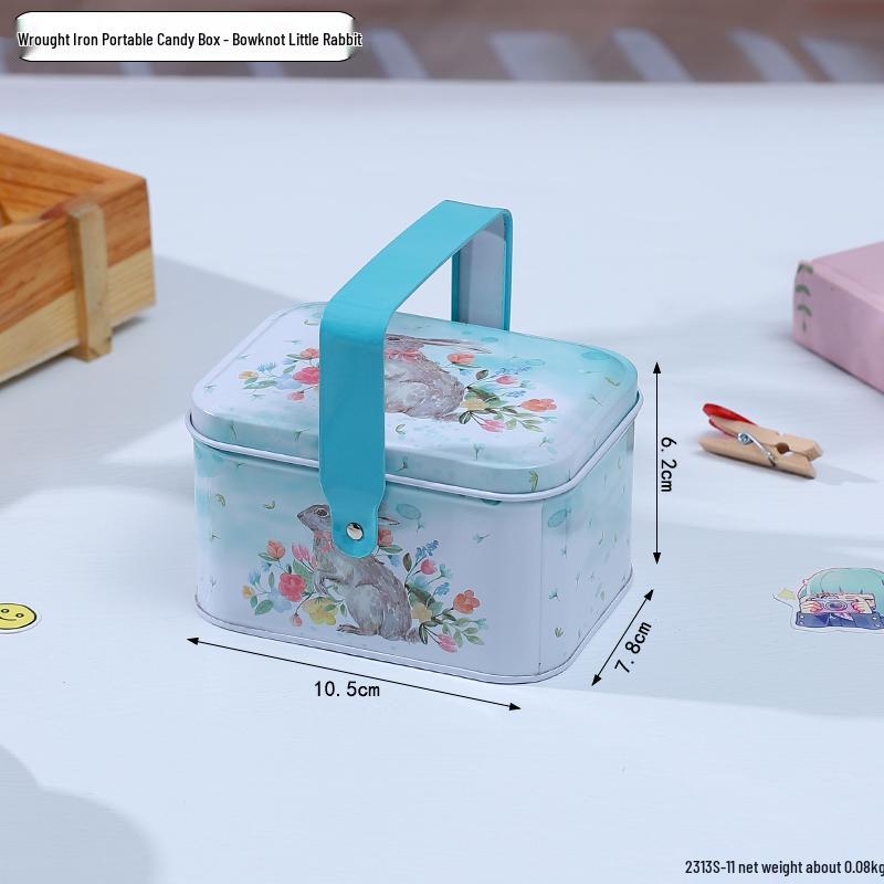 Adorable Cartoon Chocolate & Cookie Tin Box - Children's Gift or Wedding Favor Storage