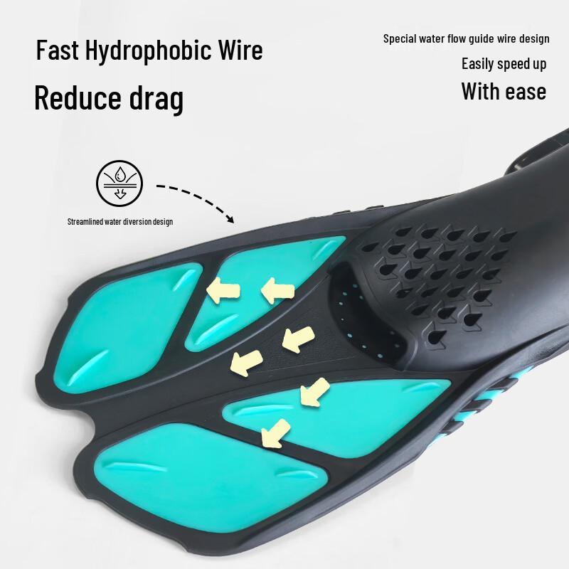 Adjustable Professional Swimming & Diving Short Fins