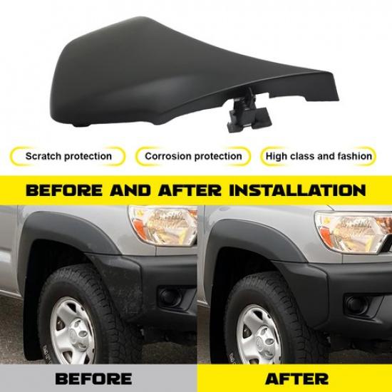 1x Bumper End 2012-2015 For Toyota Tacoma Textured Plastic Front Right Side