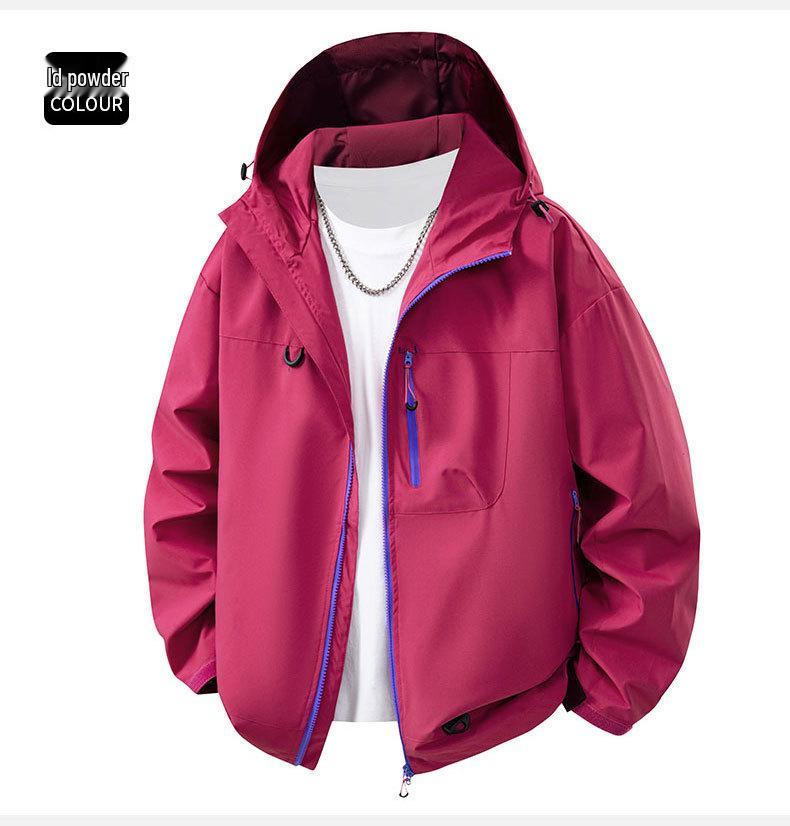 2025 Men's & Women's 3-in-1 Windproof Waterproof Jacket for Spring/Fall: Stylish Outdoor Couple's Outerwear