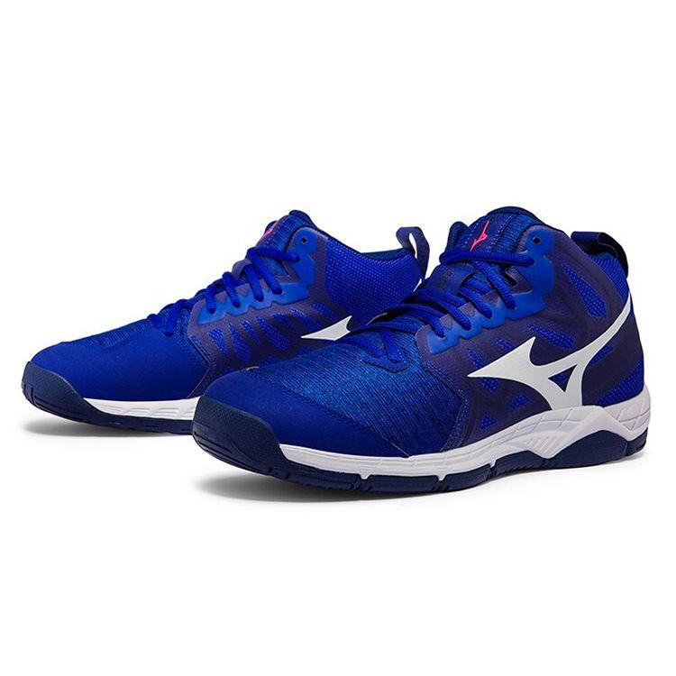 Mizuno Wave Super Sonic 2 Mid Volleyball Shoes Unisex Shoes Blue V1GA204520