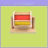 Montessori Wooden Textile Drum For Kids Educational Toy Bright Colorful Flower Design