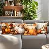 Autumn Pumpkin Cushions Pillowcase Printed Polyester 45x45cm Throw Pillow Cover Decorative Sofa Cushion Pillowslip Home Decor