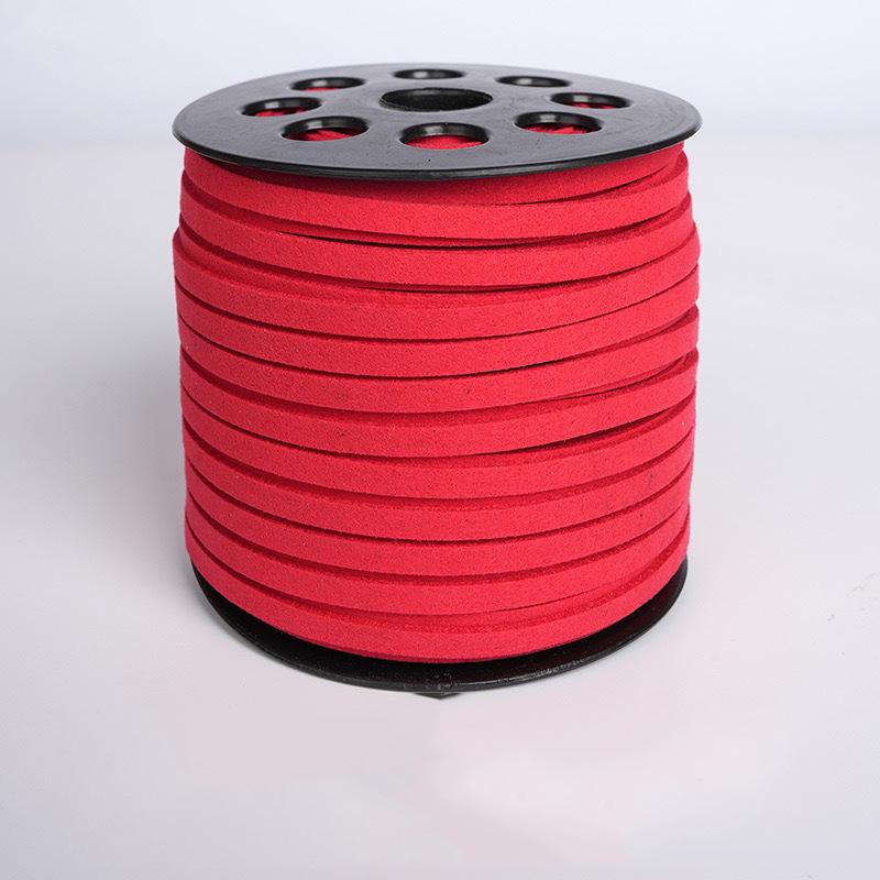 5mm Doppelseitiges Koreanisches Samt-Wildlederband für DIY-Schmuck, Armbänder, Geschenkboxdekoration und Bindeband.