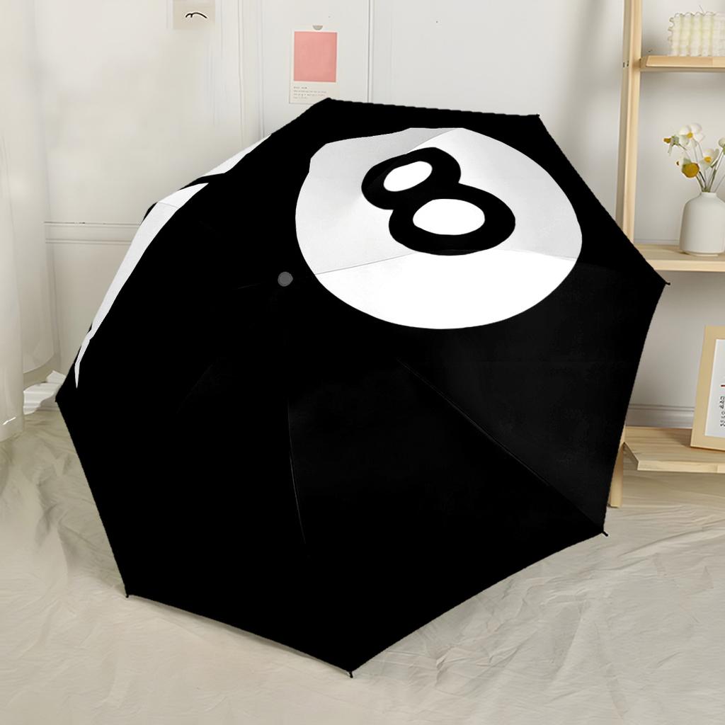 Pool Table Setup Compact Travel Automatic Umbrella Compact & Durable 8-Rib Design Sturdy Construction Durable Everyday Carry Umbrella