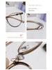 Korean Style Anti-Blue Light Round Frame Glasses for Women - Non-Prescription, Compatible with Myopia Lenses