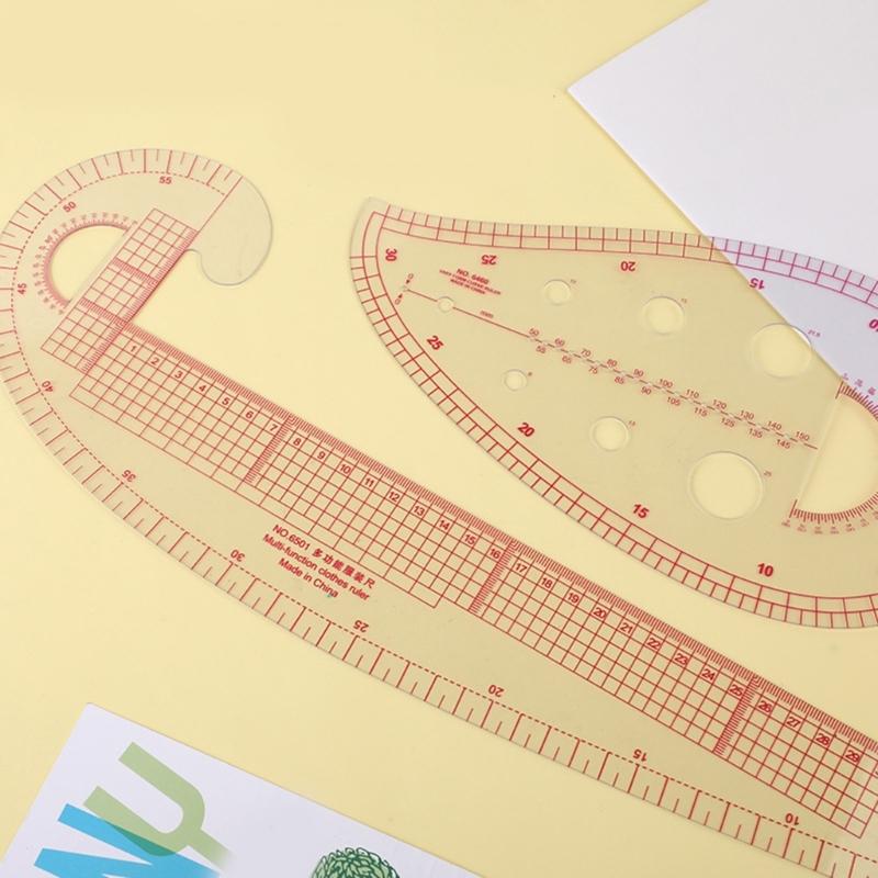 French Curved Ruler Multifunctional Patchwork Ruler Measure Ruler Dressmaking Drawing Template Tool Craft Sewing Tool
