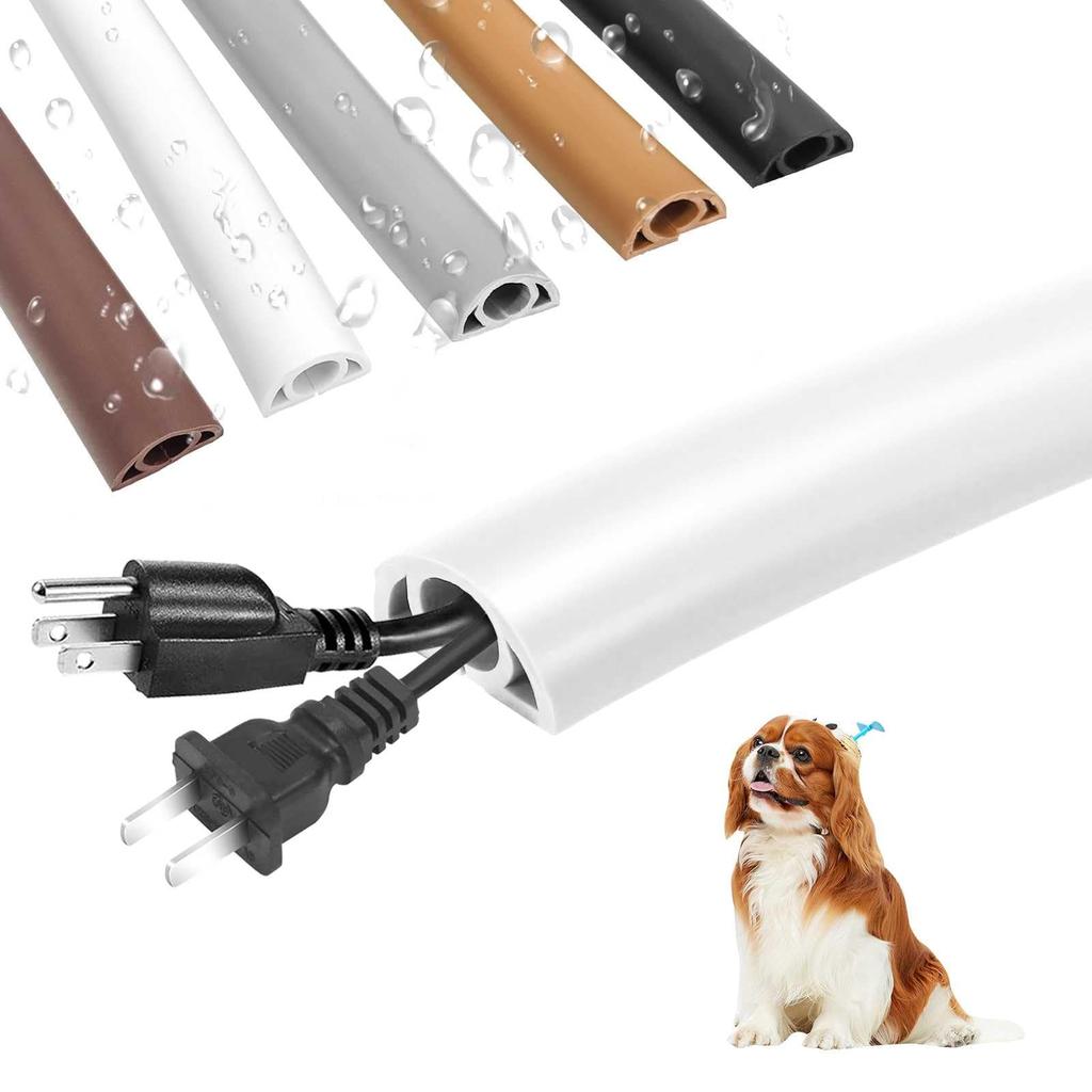 Wire Cover, Concealed Wires, Cable Cover, PVC, Soft, Flame-Retardant Material, Prevents Fire, Breathable, Insulated, Self-Adhesive, Perfect Fit, Cord