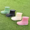 Rain Shoes Women's Short Tube Beautiful Medium and Low Tube Rain Boots Fashion Half Tube Water Shoes Rubber Shoes