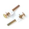 Pack of 2 Toilet Seat Screws Replacement Toilet Seat Screws with Plastic Nuts & Metal Washers Toilet Seat Nuts & Screws