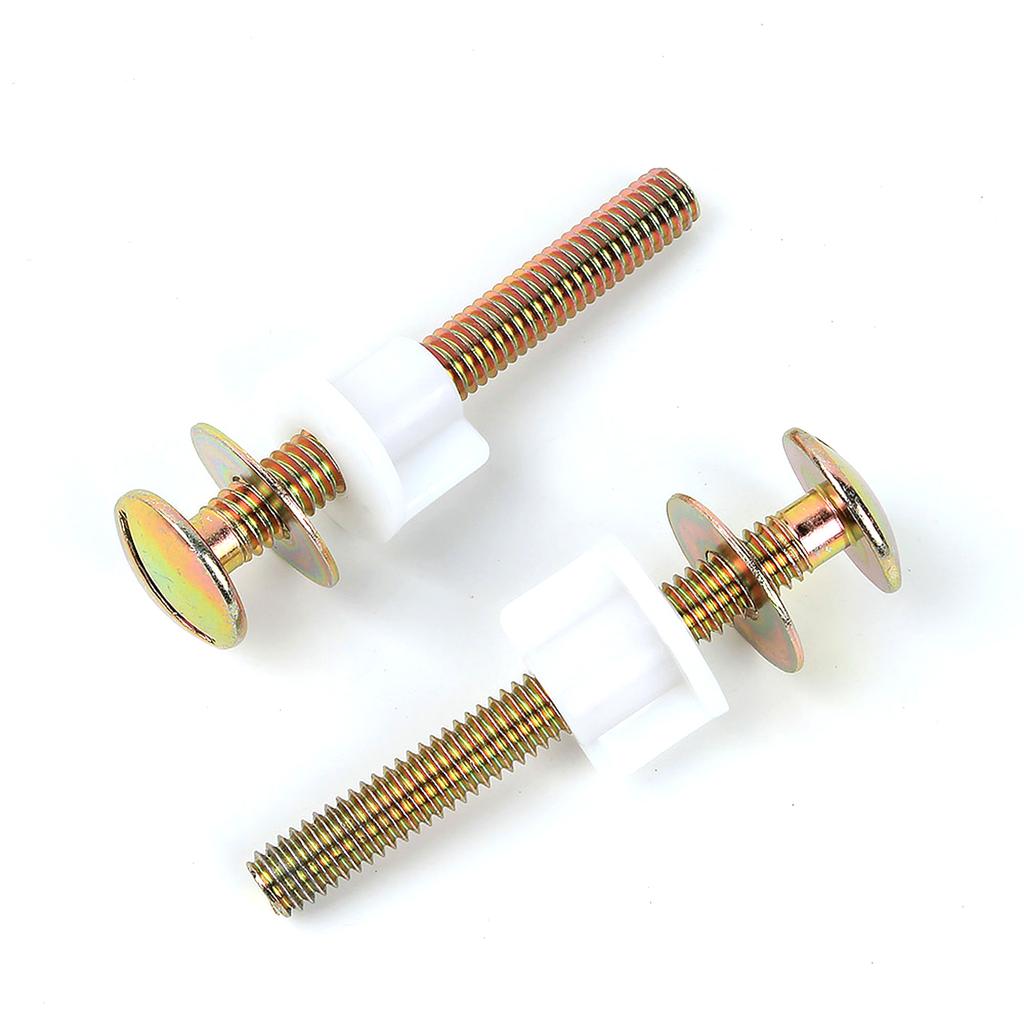 Pack of 2 Toilet Seat Screws Replacement Toilet Seat Screws with Plastic Nuts & Metal Washers Toilet Seat Nuts & Screws
