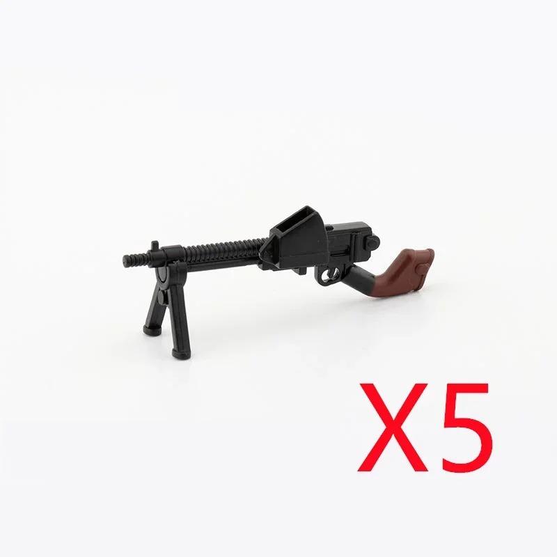 5 CM WWII Military Building Blocks American German Soviet Soldier Figures Weapons Accessories Guns Pistol Sniper Belt Mini Bricks MOC