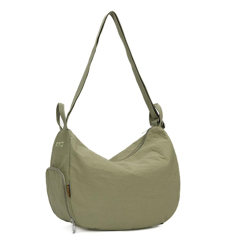 New Crossbody Bags Large Capacity Korean Simplified Shoulder Bag Lightweight Solid Color Dumpling Bag Travel
