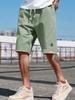 Waist Drawstring Fake Two Patch Men's Casual Sports Shorts Beach Pants