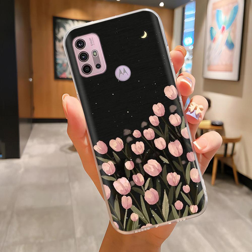 For Motorola Moto G10 G20 G30 Phone Case Cute Cartoon Painted Back Cover Soft Silicone Bumper For Moto G10 G20 G30 G60 G60s Capa