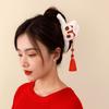 Tassel New Year Hair Claws Korean Style Plush Claw Clip Fashion Women Hair Clips  Girls Gift