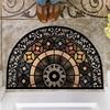 Half Circle Entrance Door Mat Easy To Maintain Anti Slip Foot Mat Household Floor Mat