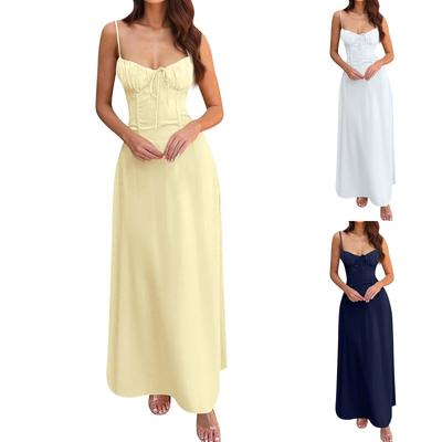Women's Casual Fashion Vintage Suspender Dress Elegant Holiday Dress