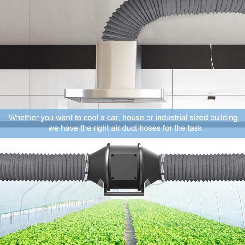 Grey Dryer Vent Hose 4 Inch Exhaust Pipe Professional Air Ducting  Kitchen