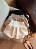 Weißer Lammwoll A-Linien High Waist Flauschiger Kurzer Rock - Damen Herbst/Winter Französischer Süßer Stil